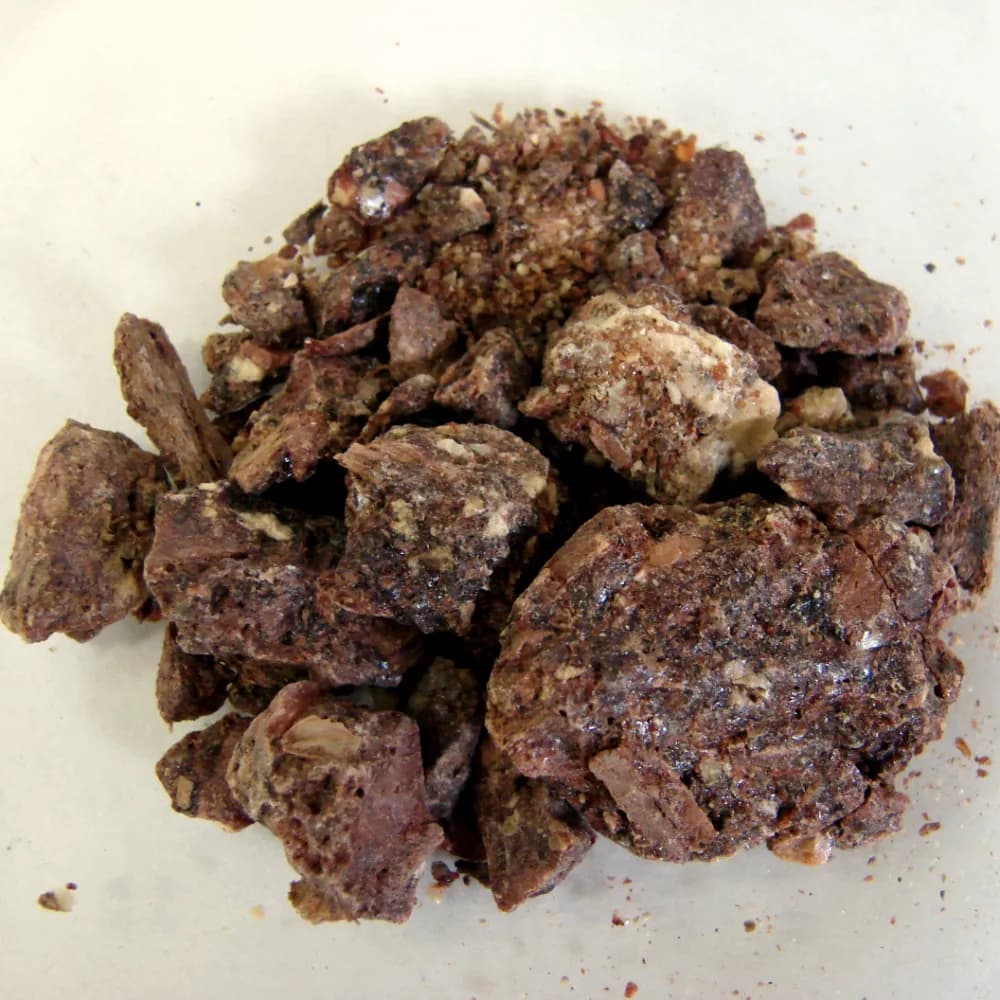 Pieces of loban resin